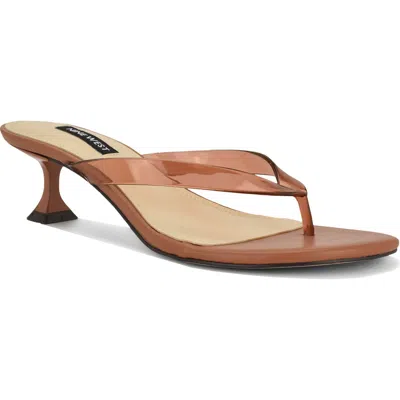 Nine West Crisee Kitten Heel Flip Flop In Multi