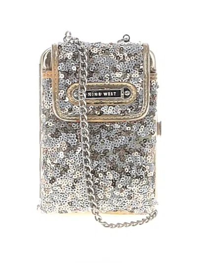 Pre-owned Nine West Crossbody Bag In Silver