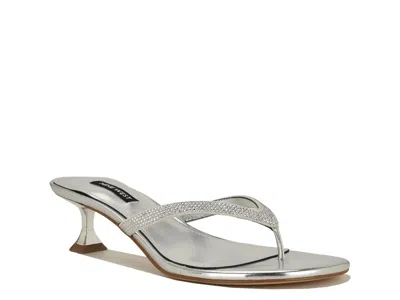 Nine West Cruise Sandal In Silver