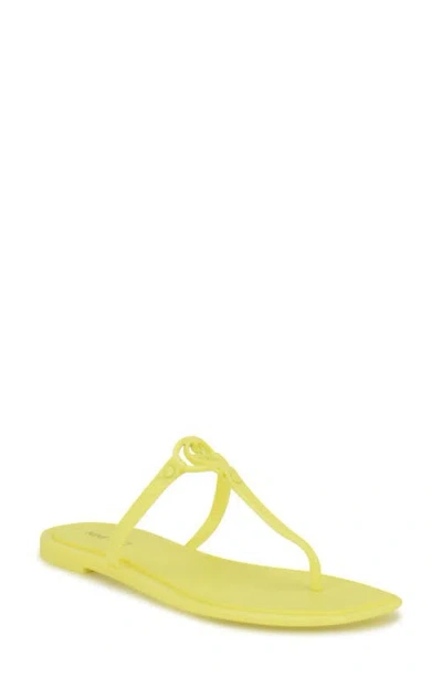 Nine West Dacota Sandal In Neon Green