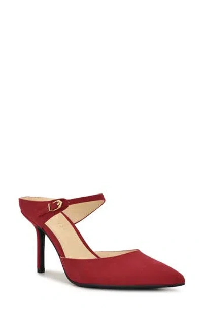 Nine West Dakka Pointed Toe Pump In Burgundy
