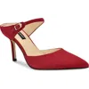 Nine West Danela Pointed Toe Mule In Red