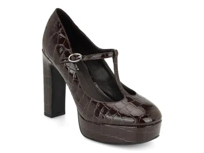 Nine West Daphni Platform Pump In Brown