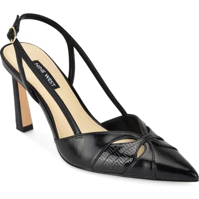 Nine West Darella Pointed Toe Slingback Pump In Black