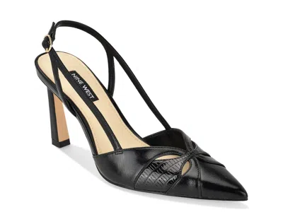 Nine West Darella Pointed Toe Slingback Pump In Black