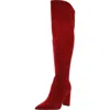 Nine West Daser 2 Womens Faux Suede Wide Calf Over-the-knee Boots In Multi