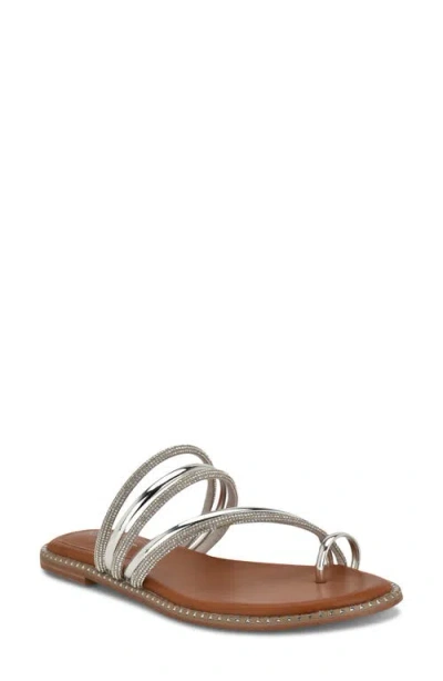 Nine West Dashin Sandal In Brown,silver