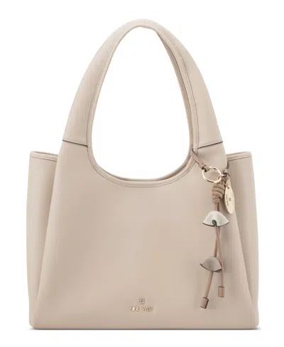Nine West Deacon Triple Compartment Large Shoulder Bag In Neutral