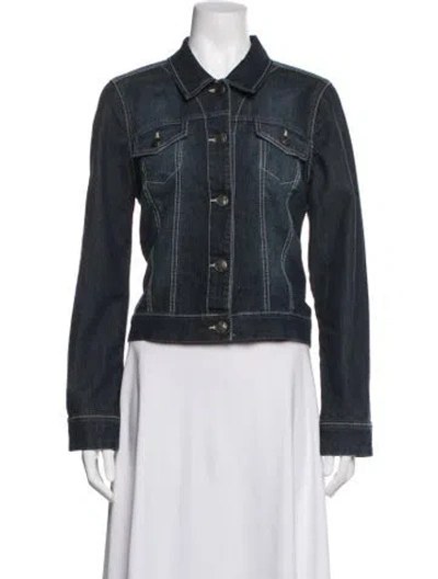Pre-owned Nine West Denim Jacket In Blue