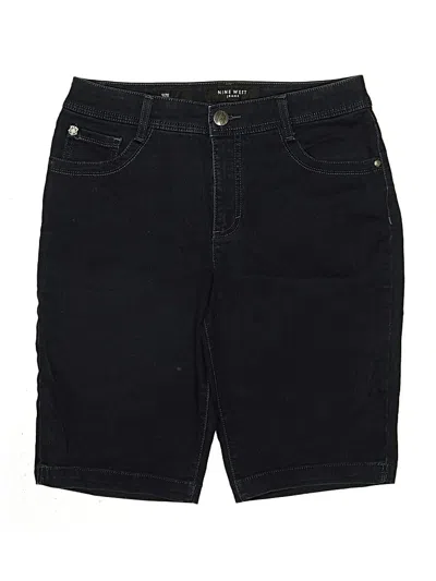 Pre-owned Nine West Denim Shorts In Black