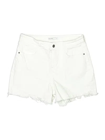 Pre-owned Nine West Denim Shorts In White