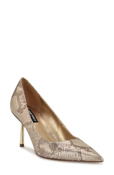 Nine West Deonne Pointed Toe Pump In Gold 710