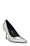 Nine West Deonne Pointed Toe Pump In Silver 040