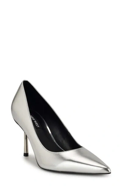 Nine West Deonne Pointed Toe Pump In Silver 040