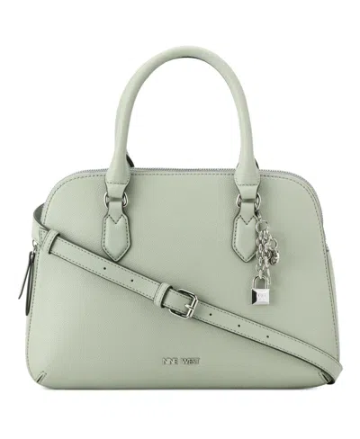 Nine West Designer Cibrina Dome Satchel Bag In Celadon