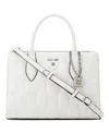 Nine West Designer Rue Medium Satchel Bag In Optic White