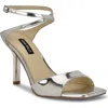 Nine West Devans Sandal In Silver