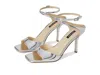 Nine West Devans Sandal In Silver