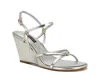 Nine West Devva Wedge Sandal In Silver