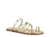 Nine West Digen Toe Loop Sandal In Gold