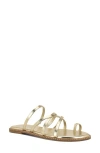 Nine West Digen Toe Loop Sandal In Gold