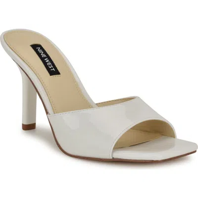Nine West Disko High Heel Sandal In White