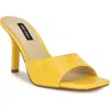 Nine West Disko High Heel Sandal In Yellow