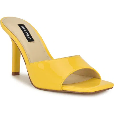 Nine West Disko High Heel Sandal In Yellow