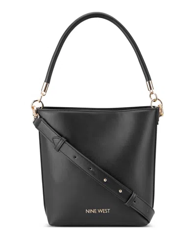 Nine West Donella Crossbody Bucket Bag In Black