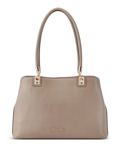 Nine West Donella Large Carryall Bag In Dark Mushroom