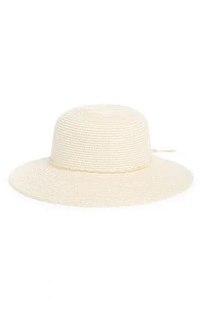 Nine West Downbrim Straw Floppy Hat