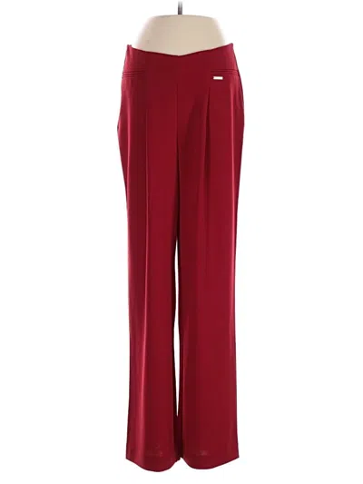 Pre-owned Nine West Dress Pants In Burgundy