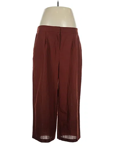 Pre-owned Nine West Dress Pants In Burgundy