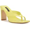 Nine West Durlife 3 Womens Faux Leather Square Toe Heels In Green