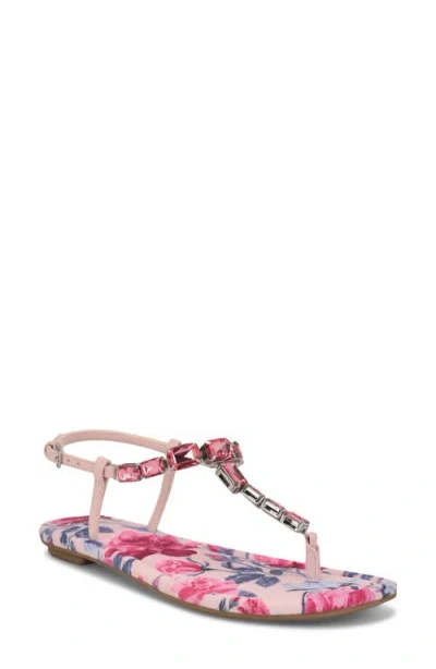 Nine West Dynasti Sandal In Pink Floral