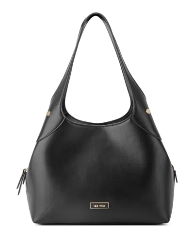 Nine West Eamon Large Shoulder Bag In Black