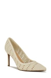 Nine West Elbeew Pointed Toe Pump In Neutral