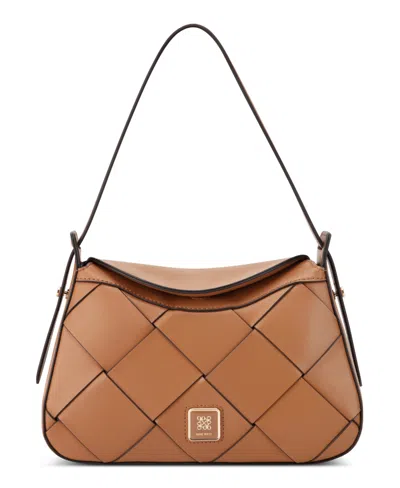 Nine West Eleanora Convertible Medium Shoulder Bag In Brandy