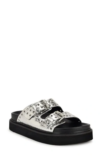 NINE WEST NINE WEST ELENY PLATFORM SLIDE SANDAL