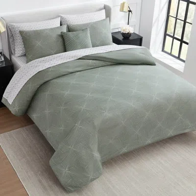 Nine West Elio Bed-in-a-bag Comforter Set In Sage Green