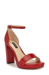 Nine West Elope Platform Sandal In Red