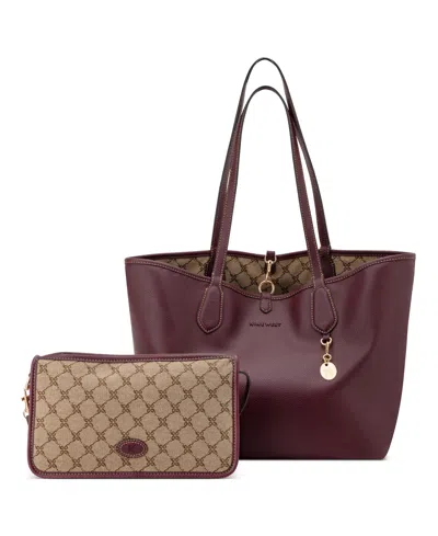 Nine West Emerick Removable Shoulder With Large Reverisble Tote Handbag