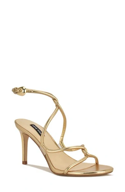 Nine West Emerila Ankle Strap Sandal In Animal Print