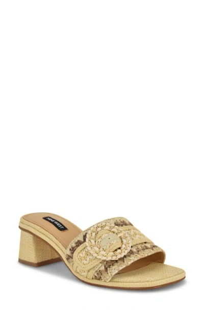 Nine West Ending Sandal In Light Natural