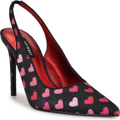 NINE WEST NINE WEST FEATHER SLINGBACK PUMP