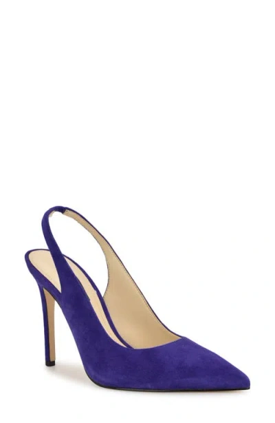 Nine West Feather Slingback Pump In Blue
