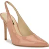 Nine West Feather Slingback Pump In Light Natural Patent