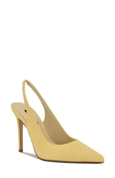 Nine West Feather Slingback Pump In Yellow