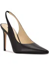Nine West Feather Womens Suede Pointed Toe Pumps In Black