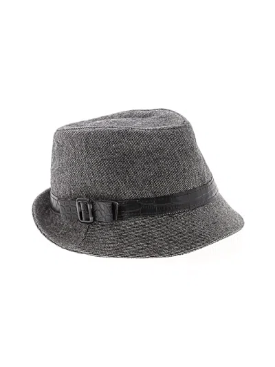 Pre-owned Nine West Fedora In Gray